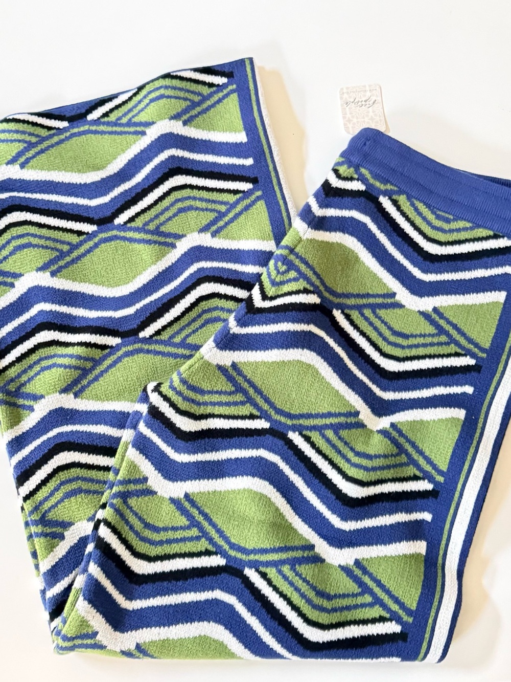 NWT Free People Zeta Tie Waist Sweater Pants Sweatpants - Large - wide leg